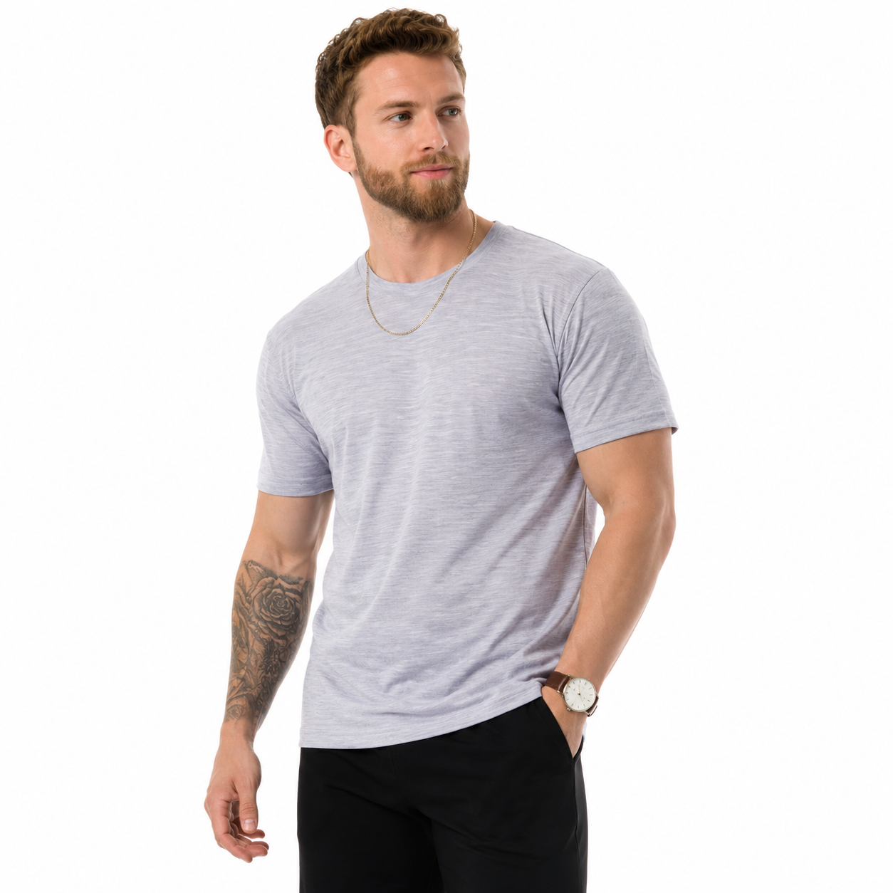 Tränings T-shirt Herr Merinoull Snabbtorkande