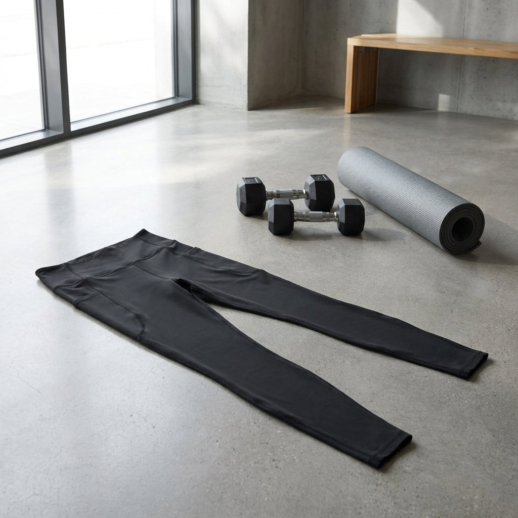 Löpartights Herr med Mobilficka & Hög Midja för Löpning och Gym