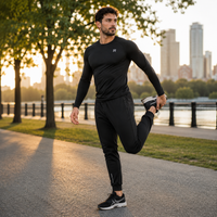 Träningsbyxor Herr Joggers Snabbtorkande Stretch - Avsmalnande Passform