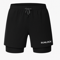 RunLock™ - 2-in-1 Träningsshorts med studsfri Mobilficka