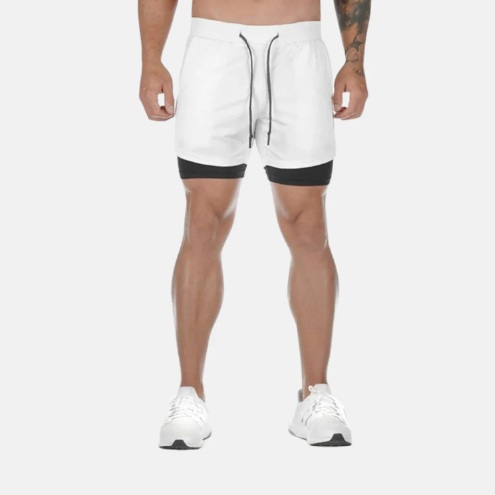 RunLock™ - 2-in-1 Träningsshorts med studsfri Mobilficka