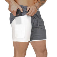 RunLock™ - 2-in-1 Träningsshorts med studsfri Mobilficka
