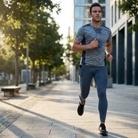 Löpartights Herr med Mobilficka & Hög Midja för Löpning och Gym