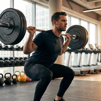 Löpartights Herr med Mobilficka & Hög Midja för Löpning och Gym